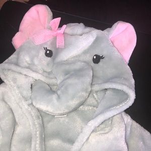 0-9 month baby girl bath robe